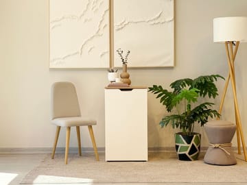 Skrivebord Homitis Modulo (97 x 75 x 47 cm) Eik krem - Møbler - Bord - Kontorbord - Skrivebord