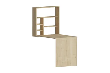 Irbene Veggskrivebord 59 cm med Oppbevaring Hylle - Natur - Møbler - Bord - Kontorbord - Skrivebord
