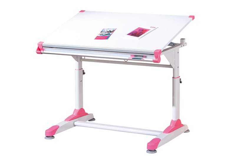 Ivar Skrivebord Barn - Hvit/Grønn/Rosa - Møbler - Bord - Kontorbord - Skrivebord