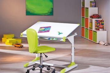 Ivar Skrivebord Barn - Hvit/Grønn/Rosa - Møbler - Bord - Kontorbord - Skrivebord