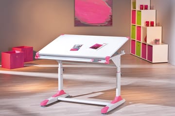 Ivar Skrivebord Barn - Hvit/Grønn/Rosa - Møbler - Bord - Kontorbord - Skrivebord