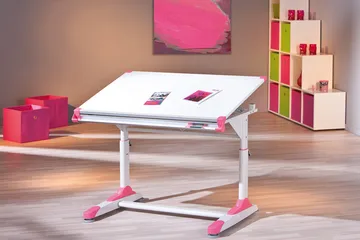 Ivar Skrivebord Barn - Hvit/Grønn/Rosa - Møbler - Bord - Kontorbord - Skrivebord