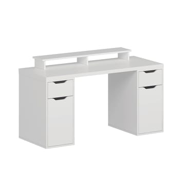 Skrivebord Kalune Design Alen 150 cm (150 x 75 x 60 cm) Hvit 2 skuffer 2 skap - Hvit - Møbler - Bord - Kontorbord - Skrivebord