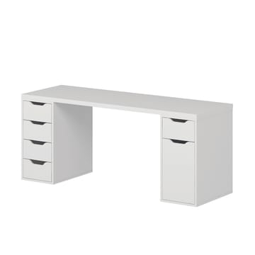 Skrivebord Kalune Design Alen 180 cm (180 x 75 x 60 cm) Hvit 5 skap - Hvit - Møbler - Bord - Kontorbord - Skrivebord