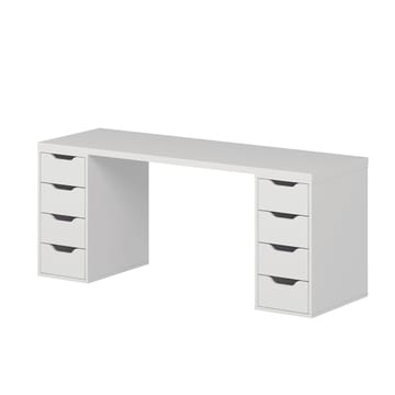 Skrivebord Kalune Design Alen 180 cm (180 x 75 x 60 cm) Hvit 8 skuffer - Hvit - Møbler - Bord - Kontorbord - Skrivebord