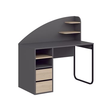Skrivebord Kalune Design Mirel (120 x 120 x 60 cm) Antrasitt valnøtt - Antrasitt og valnøtt - Møbler - Bord - Kontorbord - Skrivebord