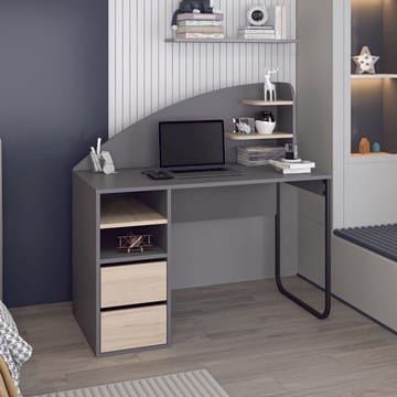 Skrivebord Kalune Design Mirel (120 x 120 x 60 cm) Antrasitt valnøtt - Antrasitt/Valnøtt - Møbler - Bord - Kontorbord - Skrivebord