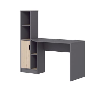 Skrivebord Kalune Design Viora (150 x 140 x 60 cm) Antrasitt valnøtt - Antrasitt og valnøtt - Møbler - Bord - Kontorbord - Skrivebord