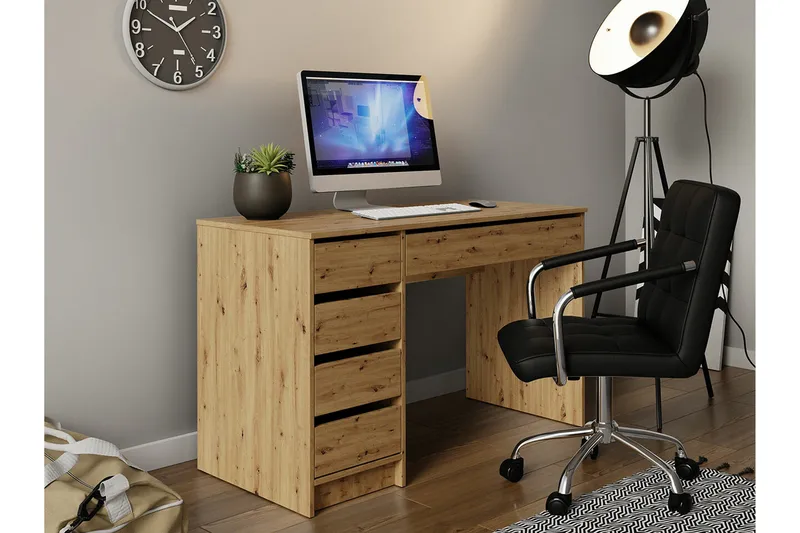 Kintore Skrivbord 120 cm NO_BRAND Brown - Møbler - Bord - Kontorbord - Skrivebord