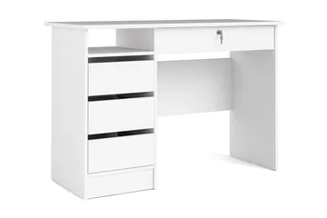 Klintberg Skrivebord 109 cm - Hvit - Møbler - Bord - Kontorbord - Skrivebord