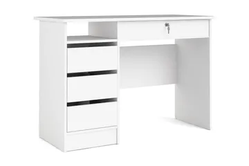 Klintberg Skrivebord 109 cm - Hvit - Møbler - Bord - Kontorbord - Skrivebord