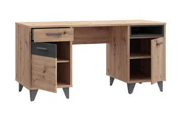 Kocherinovo Skrivebord 150 cm - Brun/Grå - Møbler - Bord - Kontorbord - Skrivebord