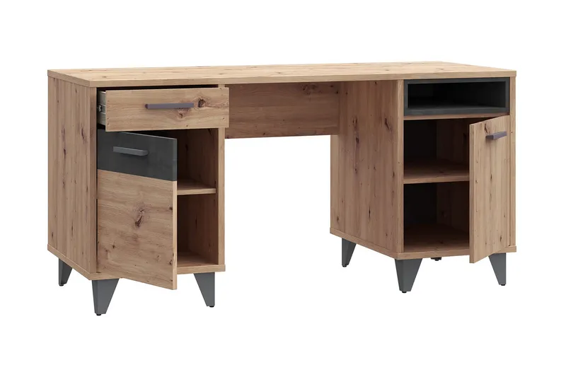 Kocherinovo Skrivebord 150 cm - Brun/Grå - Møbler - Bord - Kontorbord - Skrivebord