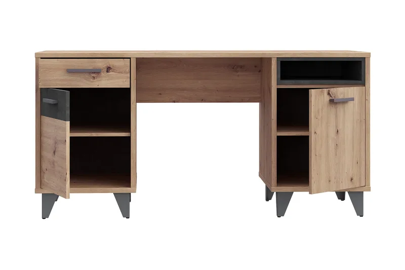 Kocherinovo Skrivebord 150 cm - Brun/Grå - Møbler - Bord - Kontorbord - Skrivebord