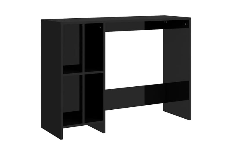 Laptopbord høyglans svart 102,5x35x75 cm sponplater - Svart - Skrivebord - Databord & PC bord
