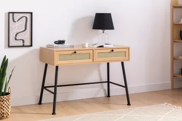 Makwana Skrivebord 107 cm - Naturell - Møbler - Bord - Kontorbord - Skrivebord