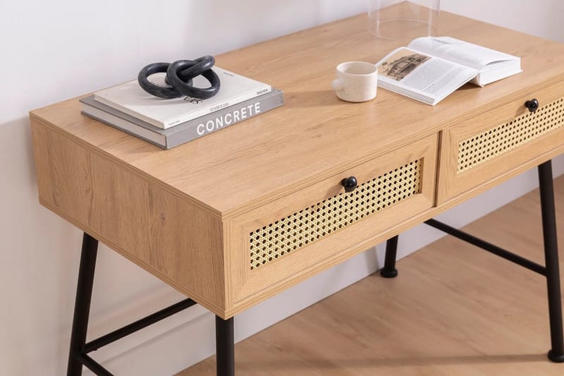 Makwana Skrivebord 107 cm - Naturell - Møbler - Bord - Kontorbord - Skrivebord