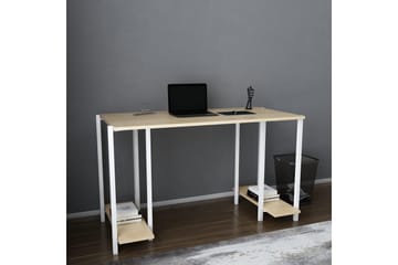 Malem Skrivebord 60x73,8x125,2 cm med oppbevaring - Hvit - Møbler - Bord - Kontorbord - Skrivebord