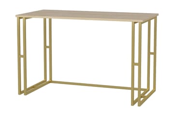 Malem Skrivebord 60x74,8x120 cm - Gull/Brun - Møbler - Bord - Kontorbord - Skrivebord