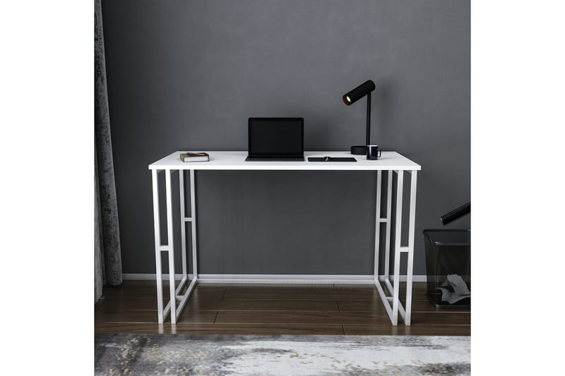 Malem Skrivebord 60x74,8x120 cm - Hvit - Møbler - Bord - Kontorbord - Skrivebord
