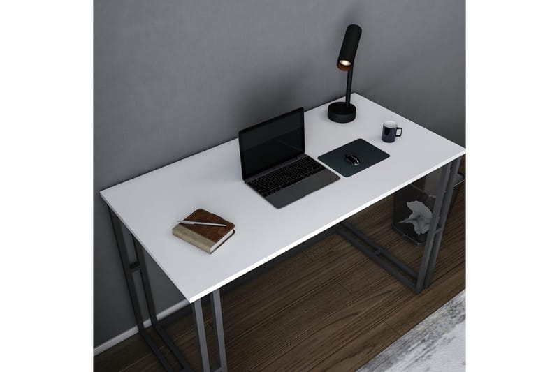 Malem Skrivebord 60x74,8x120 cm - Svart/Hvit - Møbler - Bord - Kontorbord - Skrivebord