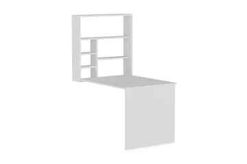 Mcmillan Veggskrivebord 90 cm med Oppbevaringshyller - Hvit - Møbler - Bord - Kontorbord - Skrivebord