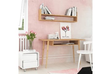 Mod Design Skrivebord 120 cm med Oppbevaring Vegghylle - Tre - Møbler - Bord - Kontorbord - Skrivebord