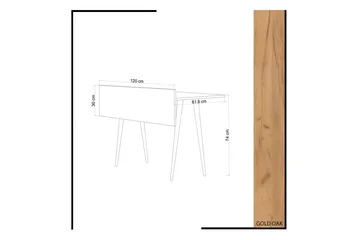 Mod Design Skrivebord 120 cm - Tre - Møbler - Bord - Kontorbord - Skrivebord