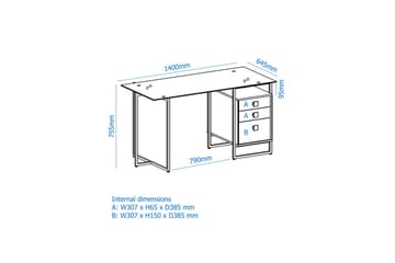 Skrivebord Morgan - Møbler - Bord - Kontorbord - Skrivebord