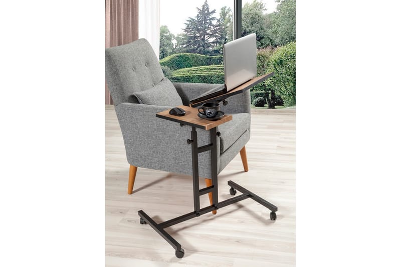 Morse StåSkrivebord 67 cm - Tre/natur/Svart - Møbler - Bord - Kontorbord - Skrivebord