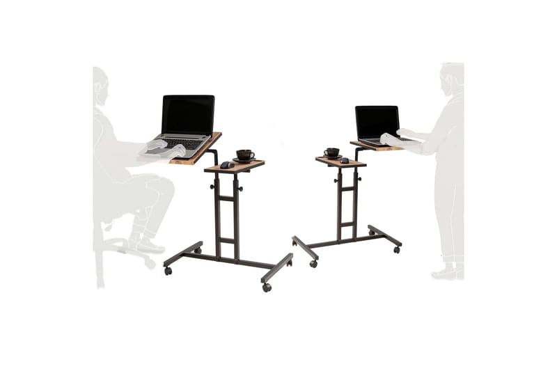 Morse StåSkrivebord 67 cm - Tre/natur/Svart - Møbler - Bord - Kontorbord - Skrivebord