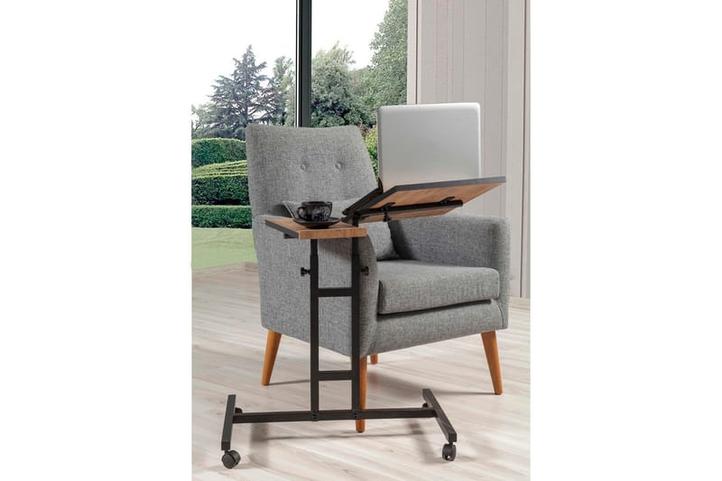 Morse StåSkrivebord 67 cm - Tre/natur/Svart - Møbler - Bord - Kontorbord - Skrivebord