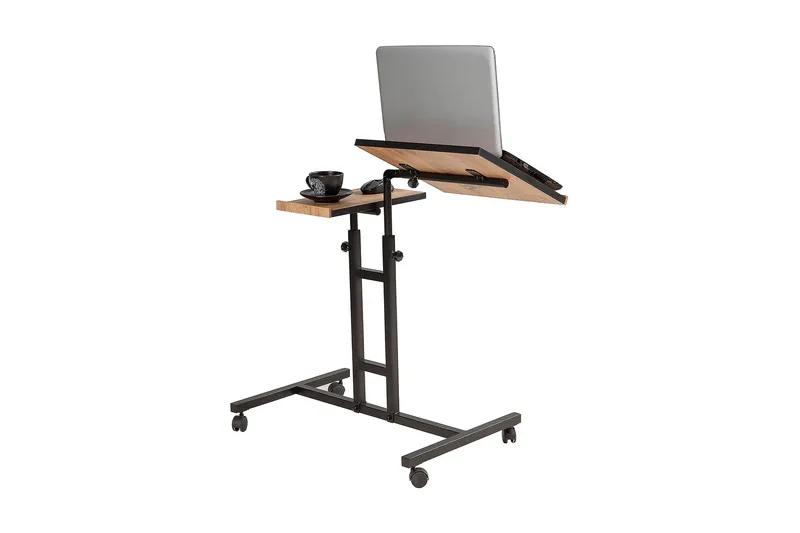 Morse StåSkrivebord 67 cm - Tre/natur/Svart - Møbler - Bord - Kontorbord - Skrivebord