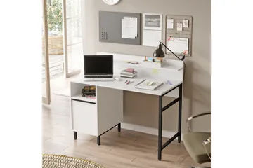 Munetoki Skrivebord 120 cm - Hvit - Møbler - Bord - Kontorbord - Skrivebord