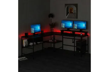 Nafe Hjørneskrivebord - Svart - Møbler - Bord - Kontorbord - Skrivebord - Hjørneskrivebord