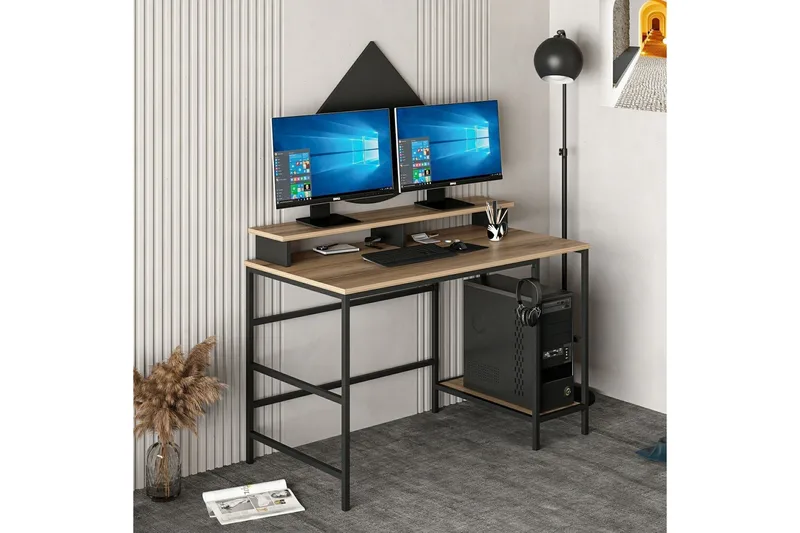 Nafe Skrivebord 120 cm - Brun - Møbler - Bord - Kontorbord - Skrivebord