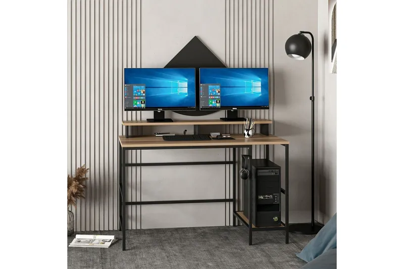 Nafe Skrivebord 120 cm - Brun - Møbler - Bord - Kontorbord - Skrivebord