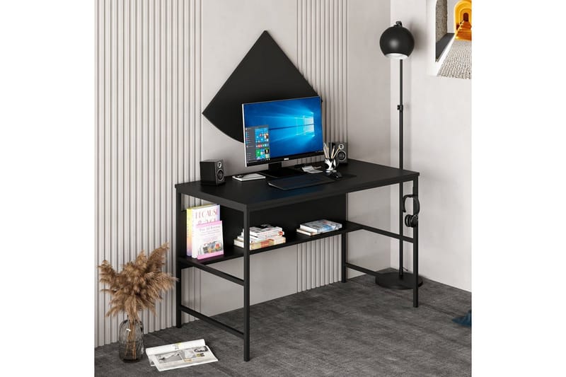 Nafe Skrivebord 120 cm - Svart - Møbler - Bord - Kontorbord - Skrivebord