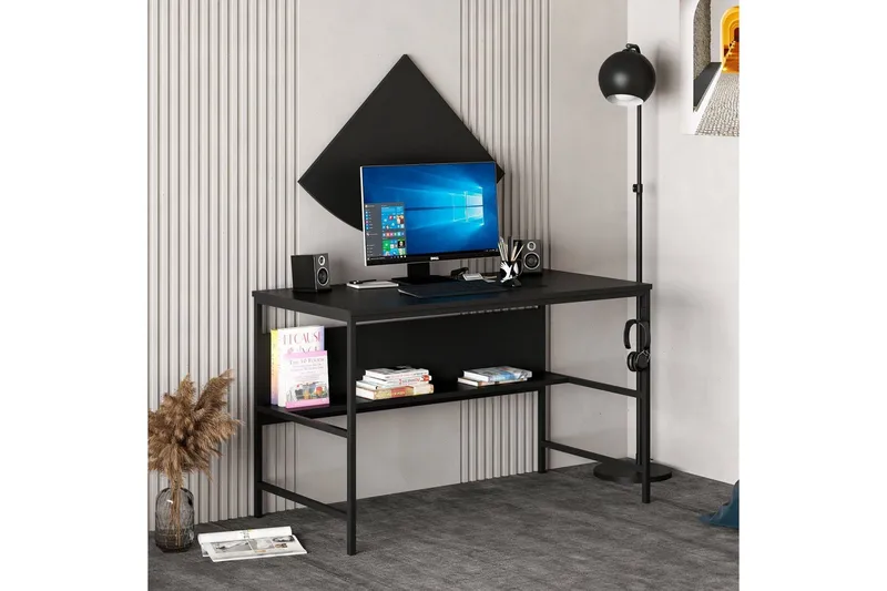 Nafe Skrivebord 120 cm, Svart