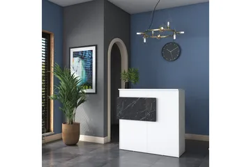 Naruto Skrivebord 110 cm - Marmor/Hvit - Møbler - Bord - Kontorbord - Skrivebord