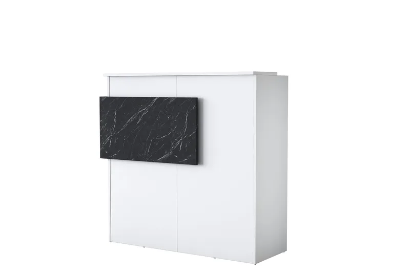 Naruto Skrivebord 110 cm - Marmor/Hvit - Møbler - Bord - Kontorbord - Skrivebord