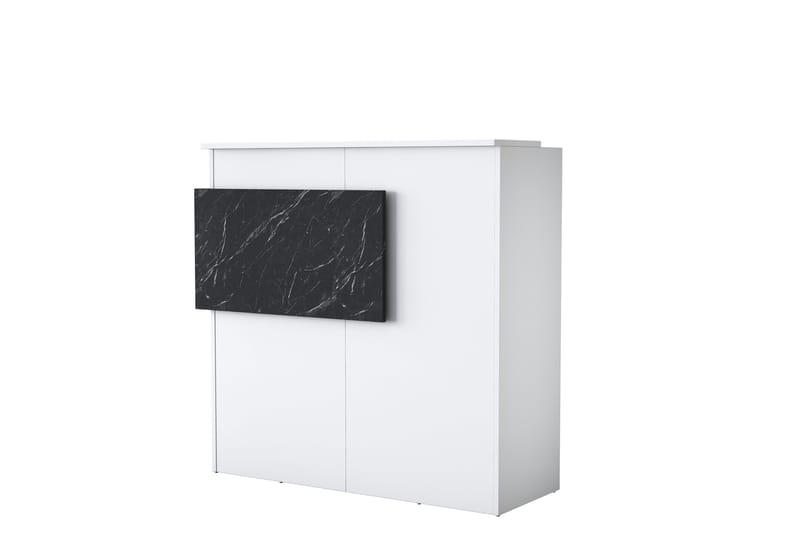 Naruto Skrivebord 110 cm - Marmor/Hvit - Møbler - Bord - Kontorbord - Skrivebord