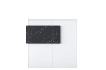 Naruto Skrivebord 110 cm - Marmor/Hvit - Møbler - Bord - Kontorbord - Skrivebord