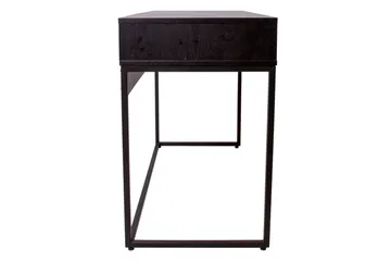 Nauerna Skrivebord 120 cm med Oppbevaring 2 Skuffer - Eikfarge/Svart - Møbler - Bord - Kontorbord - Skrivebord