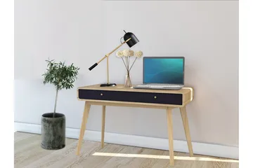 Olivet Skrivebord 120 cm - Natur/Svart - Møbler - Bord - Kontorbord - Skrivebord