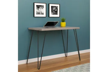 Owen Skrivebord 102 cm Grå/Svart - Dorel Home - Møbler - Bord - Kontorbord - Skrivebord