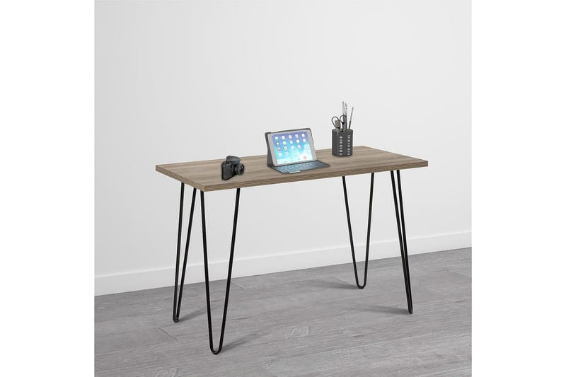Owen Skrivebord 102 cm Natur/Svart - Dorel Home - Møbler - Bord - Kontorbord - Skrivebord