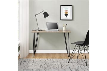 Owen Skrivebord 102 cm Natur/Svart - Dorel Home - Møbler - Bord - Kontorbord - Skrivebord