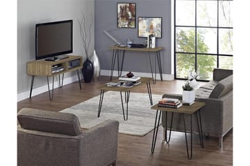 Owen Skrivebord 102 cm Valnøttsbrun/Svart - Dorel Home - Møbler - Bord - Kontorbord - Skrivebord