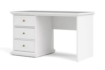Paris skrivebord 130 cm - Hvit - Møbler - Bord - Kontorbord - Skrivebord